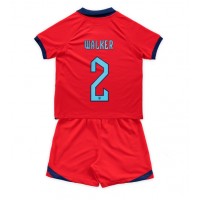 Otroški Nogometni dresi Anglija Kyle Walker #2 Gostujoči SP 2022 Kratek Rokav (+ Kratke hlače)